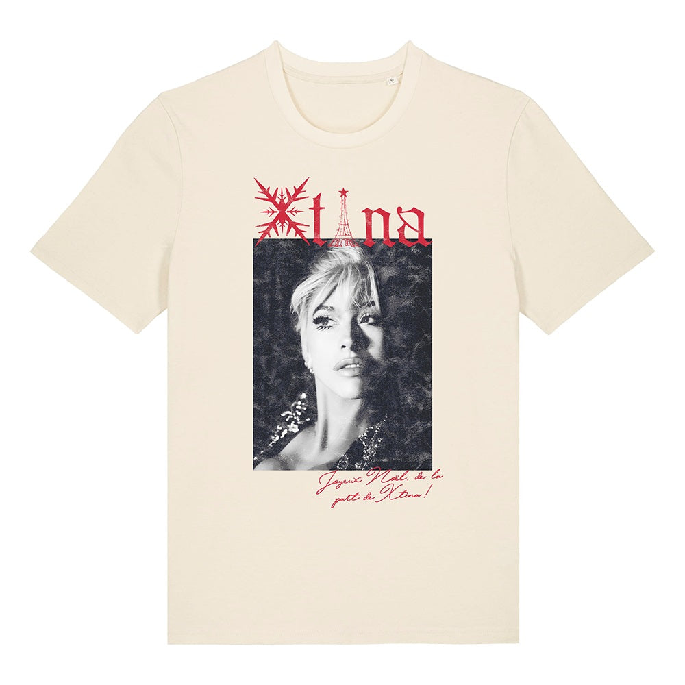 Christina Aguilera: Christmas in Paris Cream Joyeux Noël T-Shirt