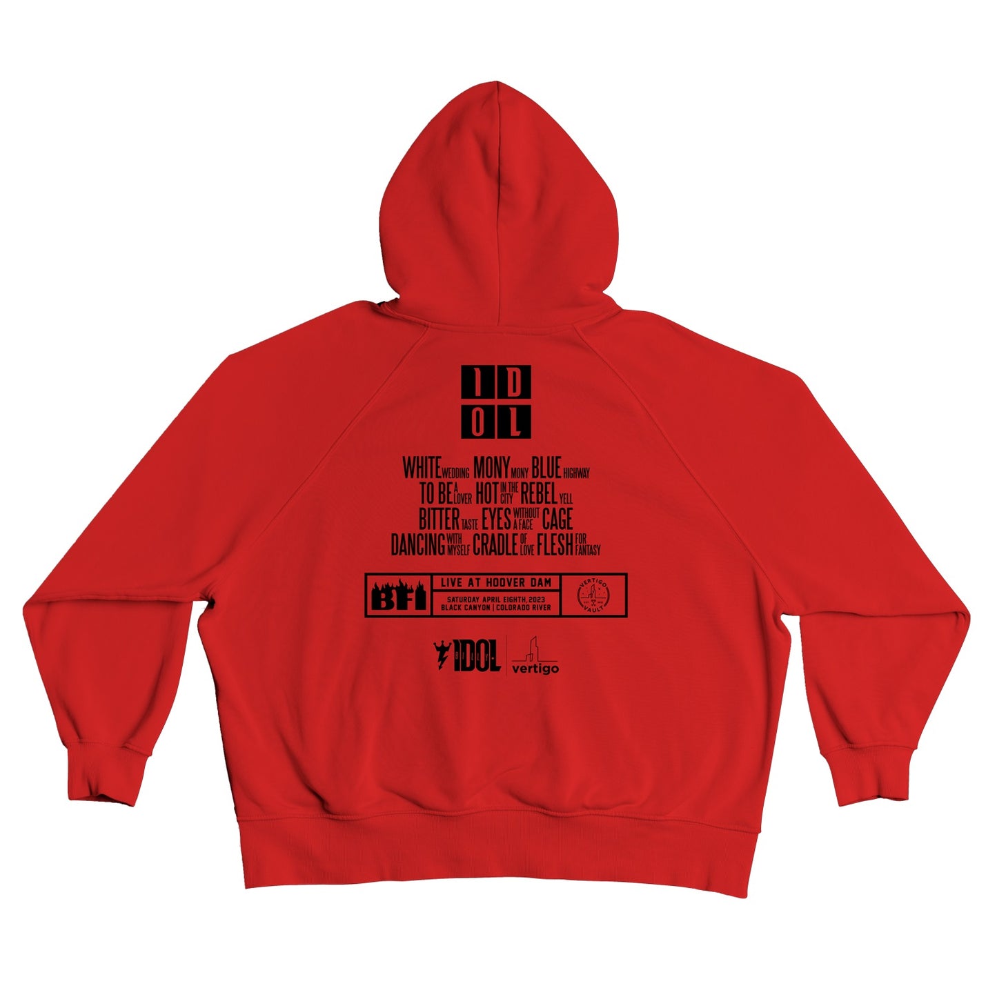 Billy Idol: Dam Red Hoodie