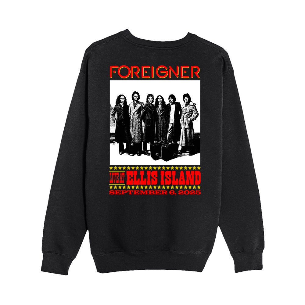Foreigner: Live At Ellis Island - Black Sweatshirt