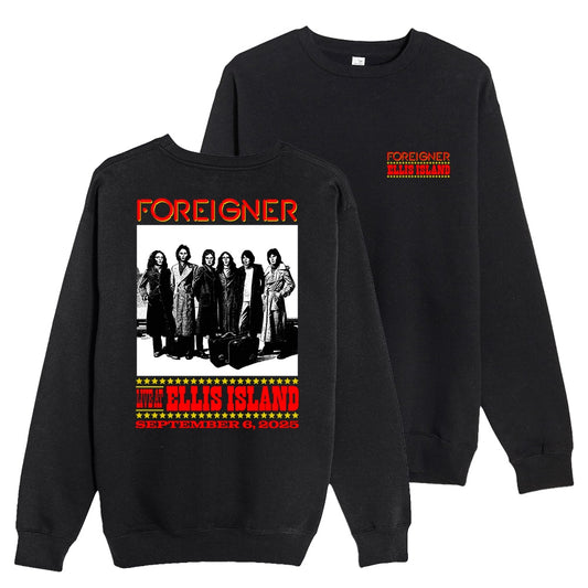 Foreigner: Live At Ellis Island - Black Sweatshirt