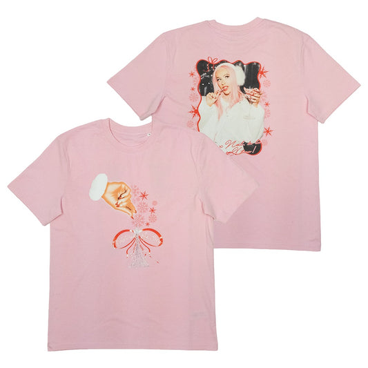 Christina Aguilera: Merry Christmas - Pink T-Shirt