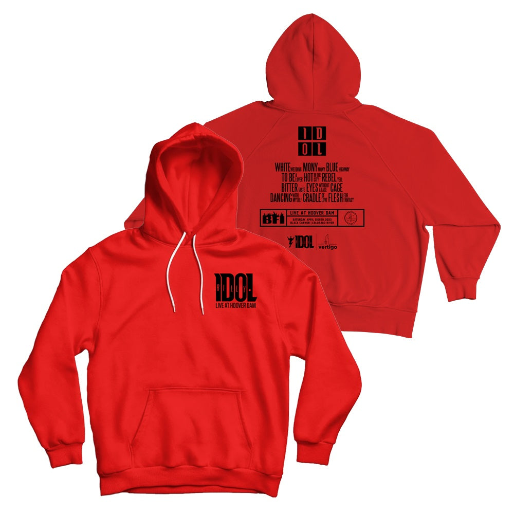 Billy Idol: Dam Red Hoodie