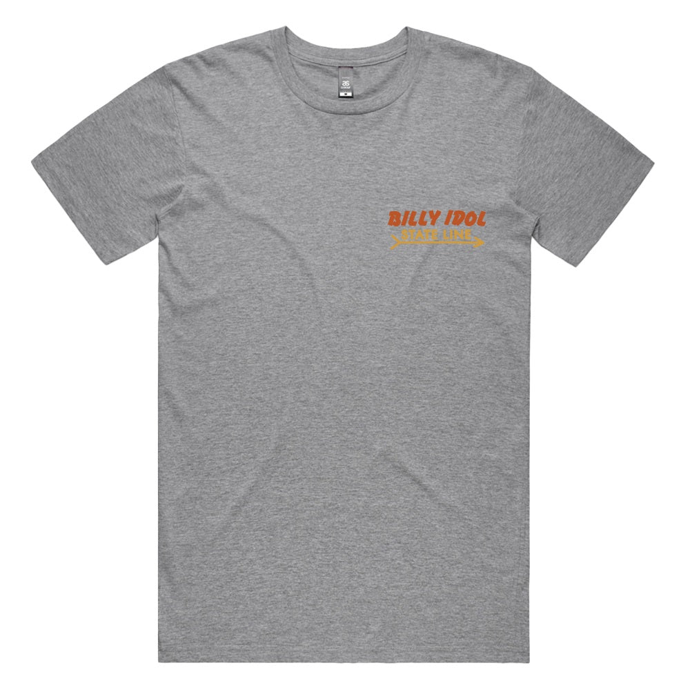 Billy Idol: State Line - Grey T-Shirt