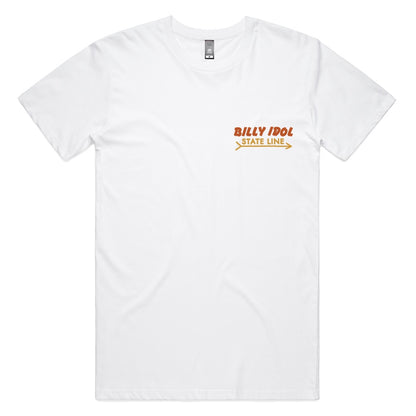 Billy Idol: State Line - White T-Shirt