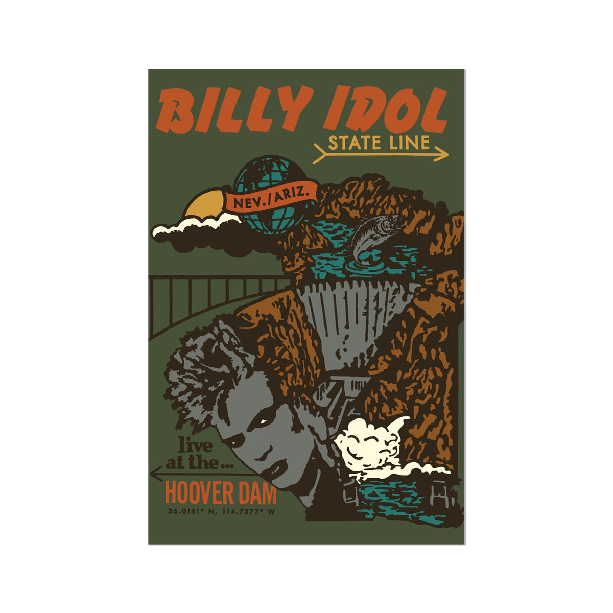 Billy Idol: State Line Poster