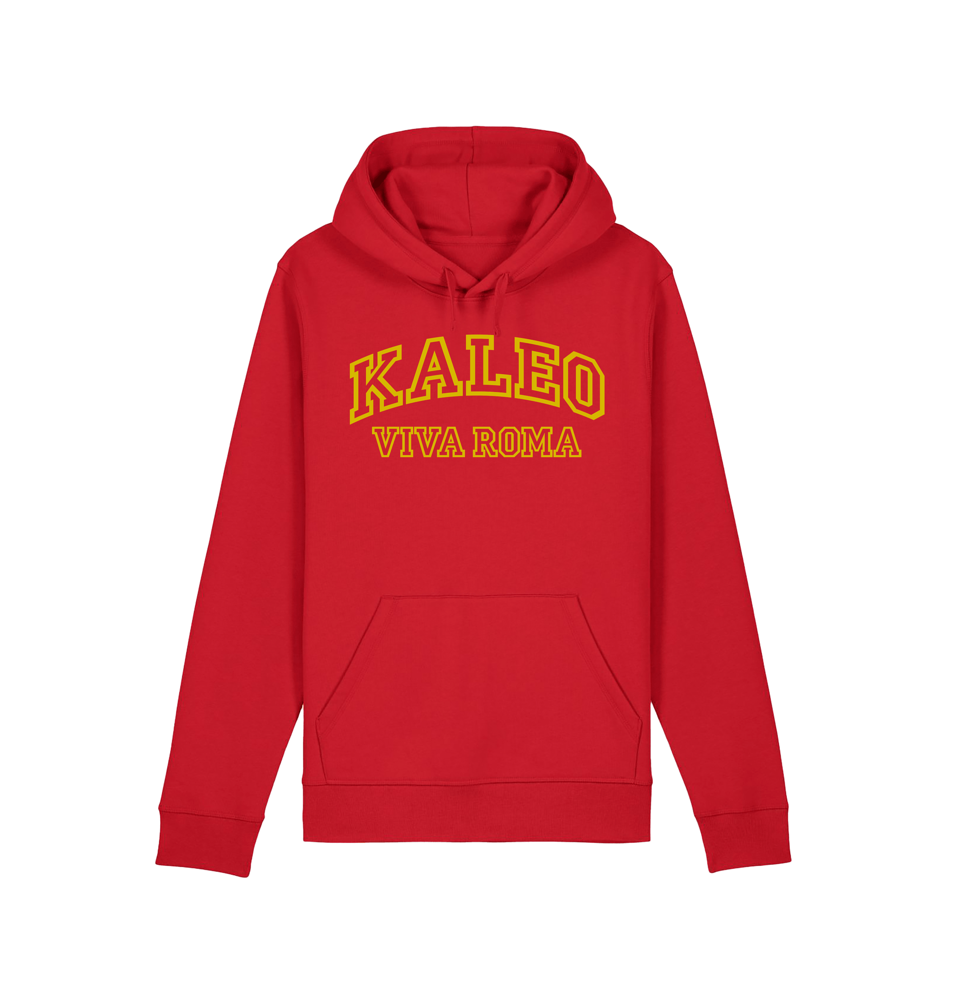 Red Printed Hoody Front